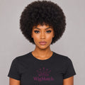 Beautiful woman featuring the WigMatch Afro Kinky Curly Human Hair Wig in a front view with natural-looking curls, available at the WigMatch online store with fast free shipping across the European Union.