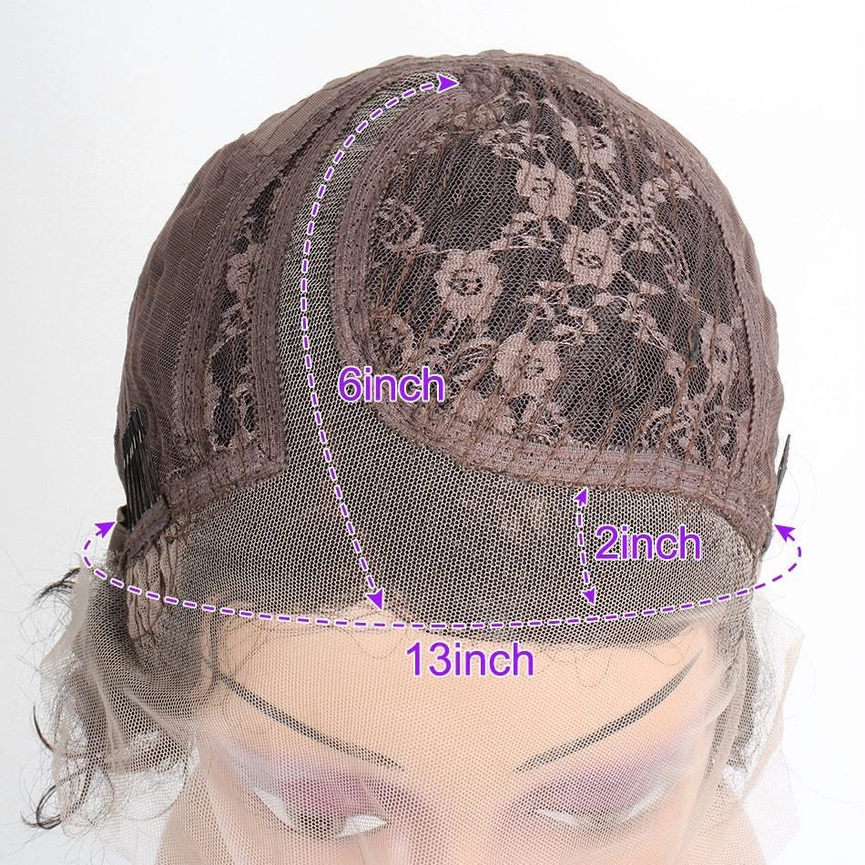 Inside cap construction of a 13x6 glueless human hair wig showing breathable lace, adjustable straps, and secure fit for comfortable everyday wear from WigMatch.