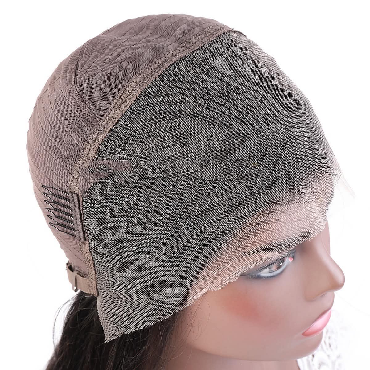 wigmatch, Side view of HD lace front wig cap featuring breathable mesh and secure comb attachments
